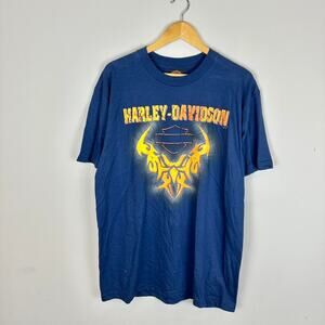 Vintage Harley Davidson biker flames tshirt